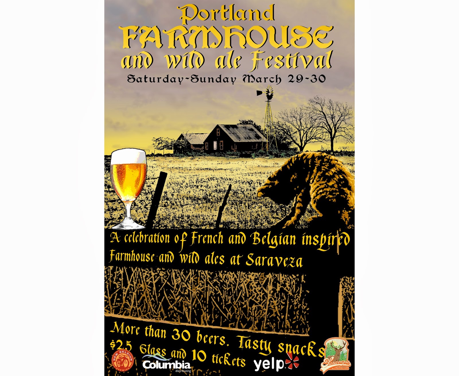 Beer List for the Farmhouse and Wild Ale Festival