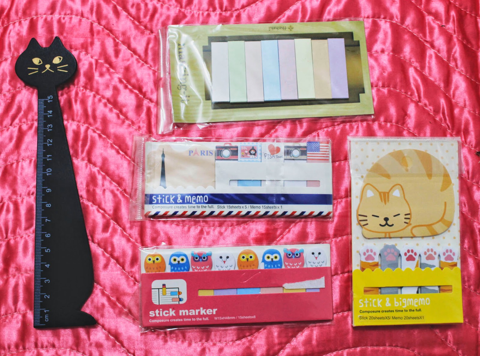 ebay é confiável?, comprei no ebay, comprinhas de papelaria online, onde comprar coisas fofas online, onde comprar coisas de papelaria, comprinhas de papelaria baratas, post-its, régua de gatinho