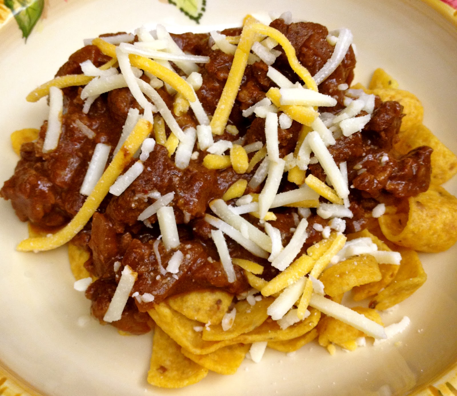 Dana Rae's Food Creations Cincinnati Chili Frito Pie