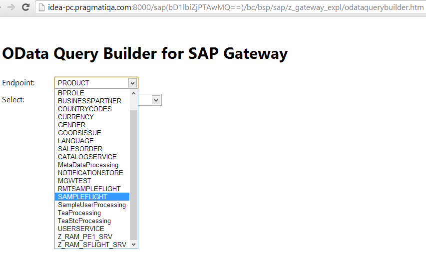 Netweaver Gateway Services oData Query Builder A Prototype