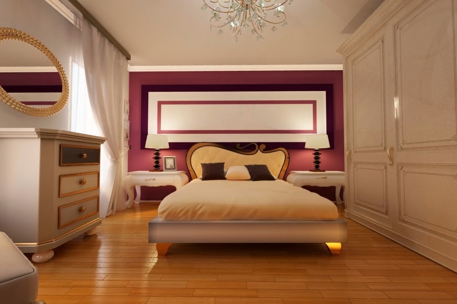 design interior dormitor casa realizat in stilul new clasic in Constanta
