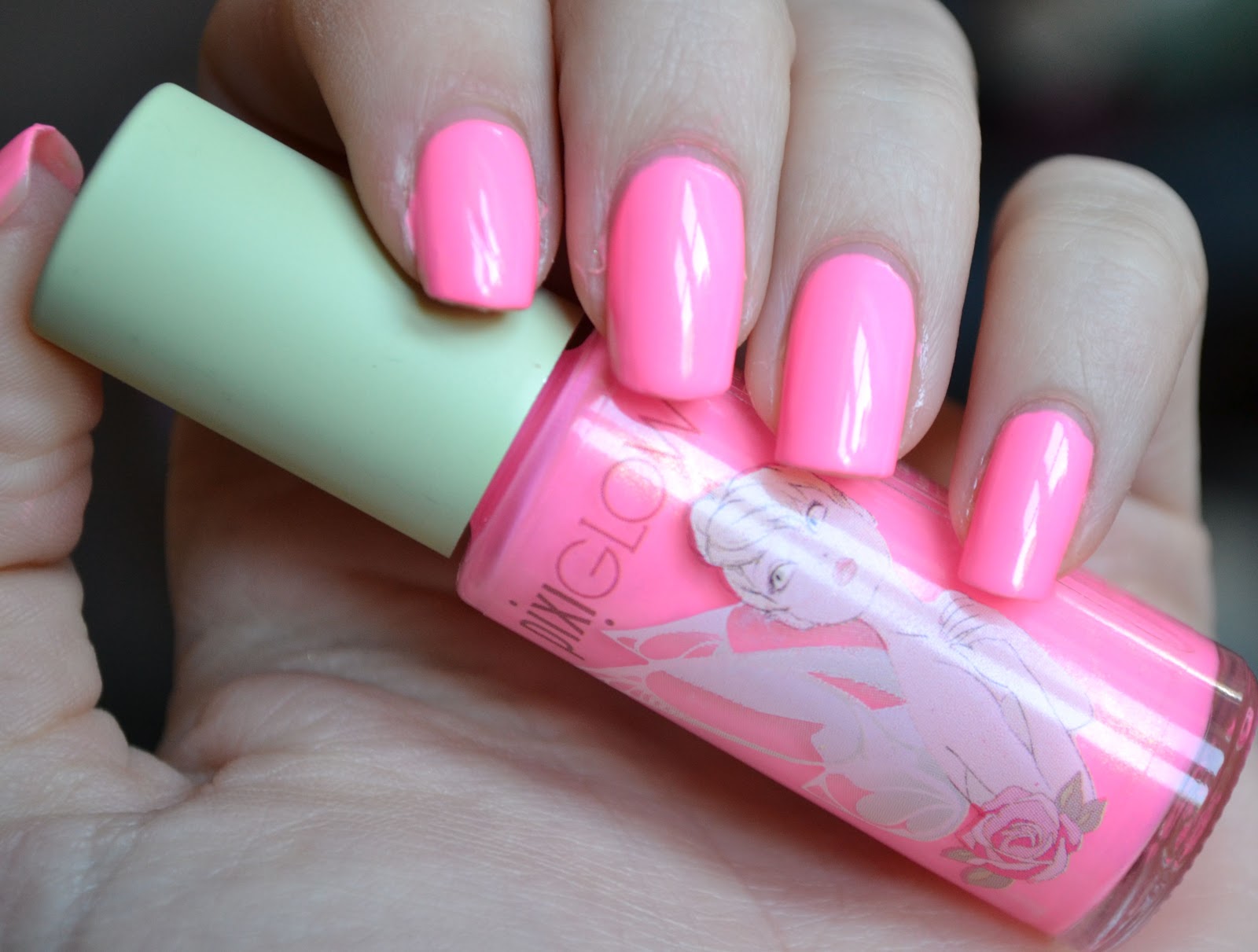 PixiGlow Nail Polish 408 Pirouette Pink Swatch & Review.