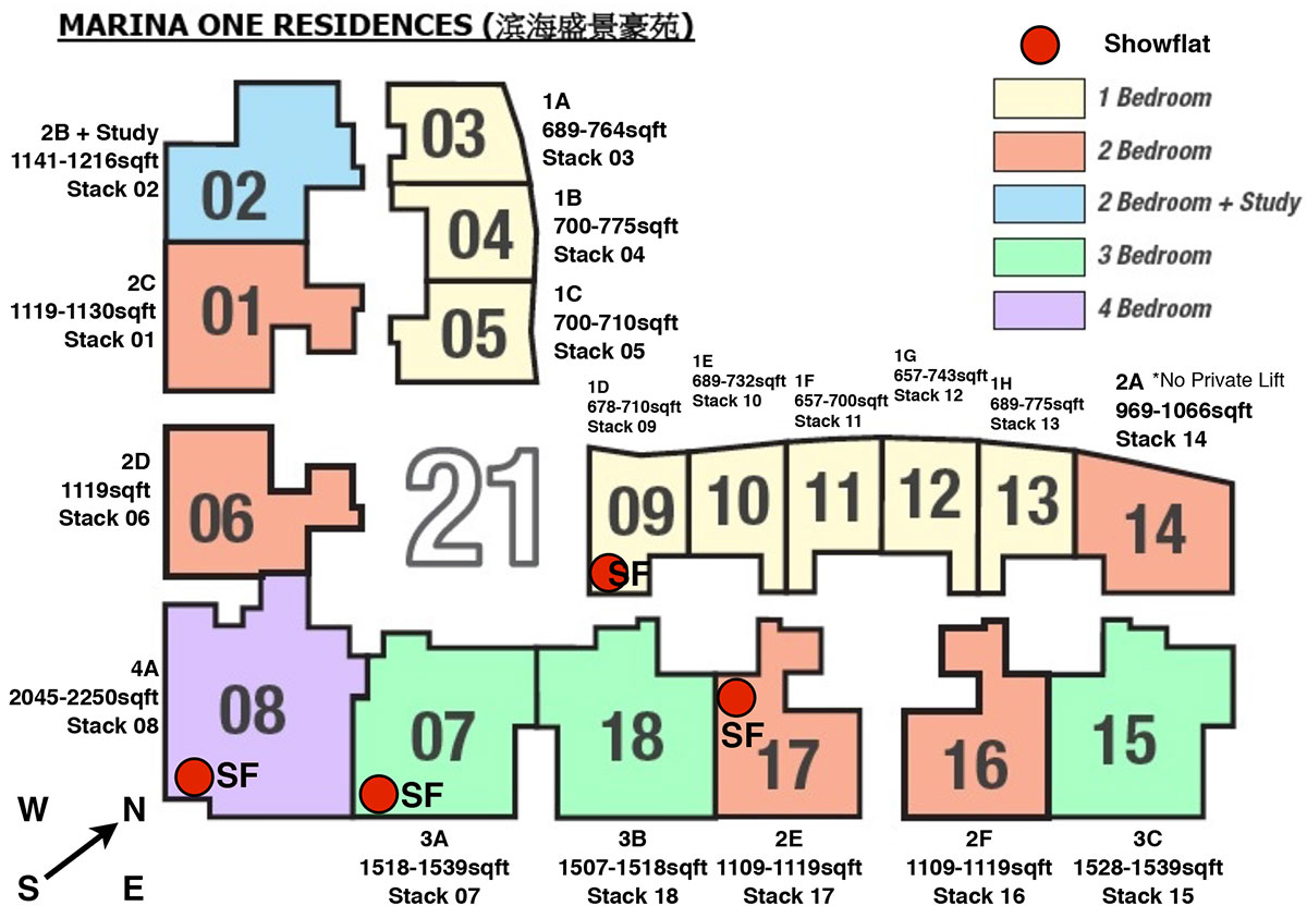 marina one residences block 21