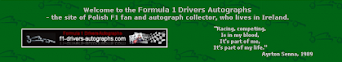 Formula 1 Drivers Autographs (Rafal)