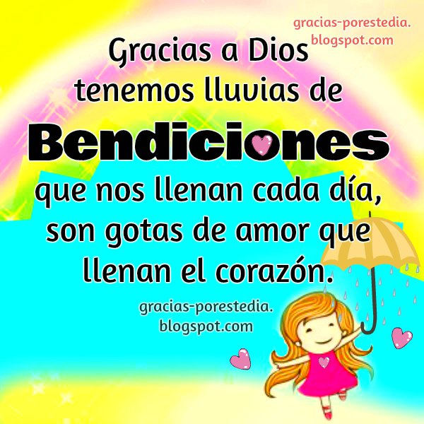 Resultado de imagen para bendiciones gracias