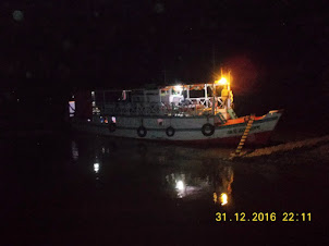 Saturday(31-12-2016) :- Last launch  of 2016 at Pakharala village jetty.