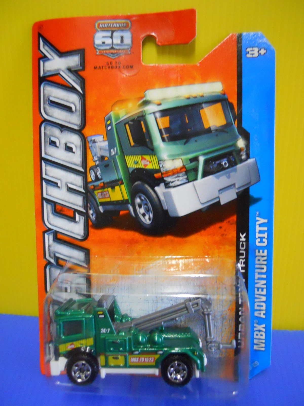 Dexters Diecasts (DexDC) Matchbox 2013 9 Urban Tow Truck (green)