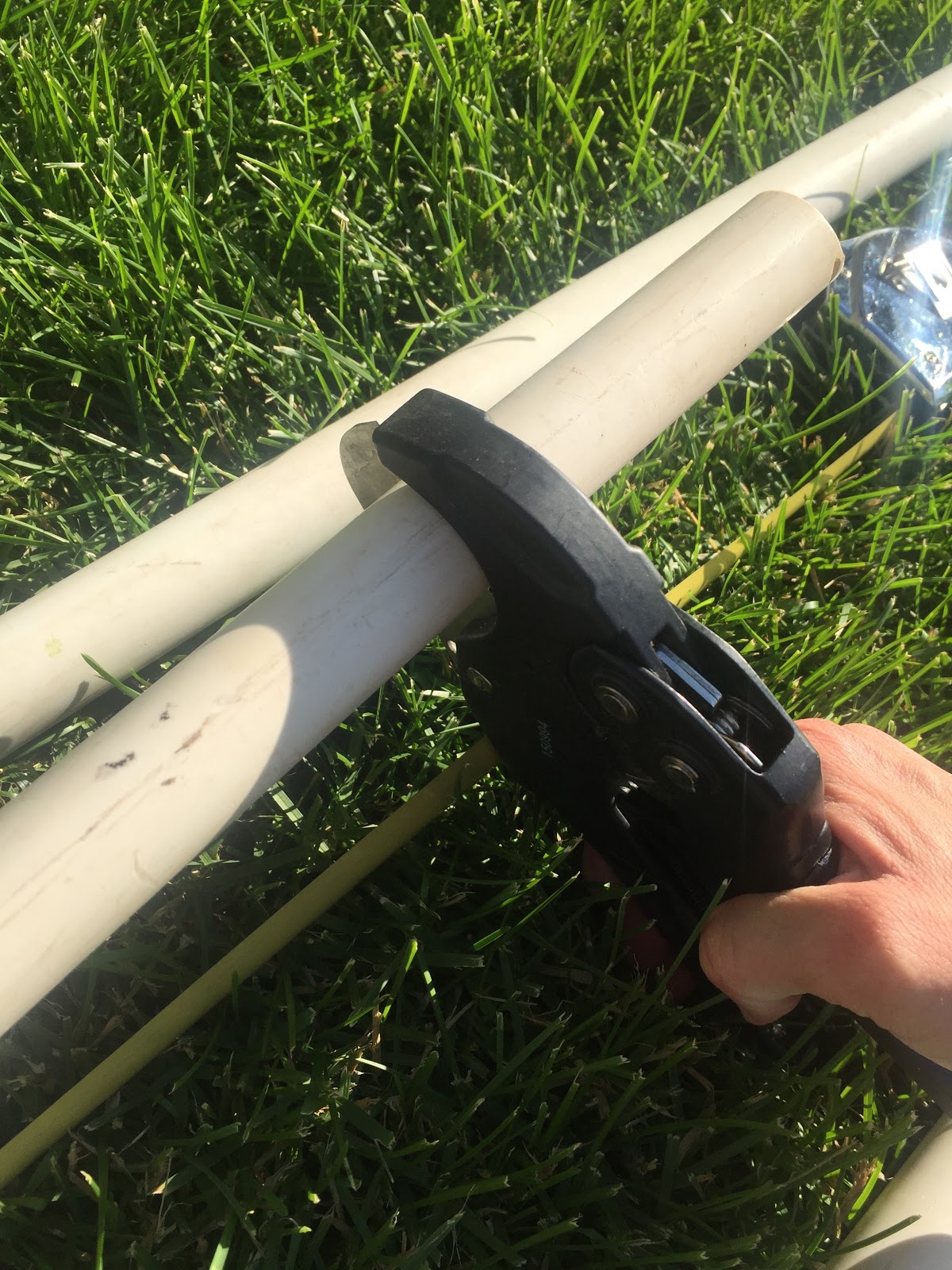 Sunshine and a Summer Breeze PVC Pipe Sprinkler 'Ridethrough'