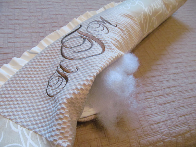 My Heart with Pleasure Fills Baby Bumper Pad tutorial