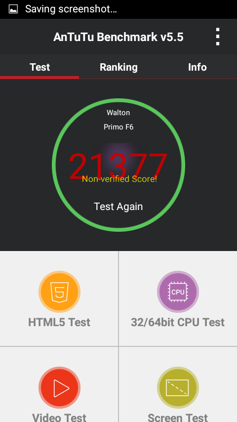 Primo F6 review Antutu Benchmark Score