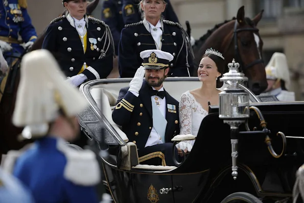 Prince Carl Philip and Princess Sofia (yes, Princess Sofia!, Royal title is now HRH Princess Sofia, Duchess of Värmland). 