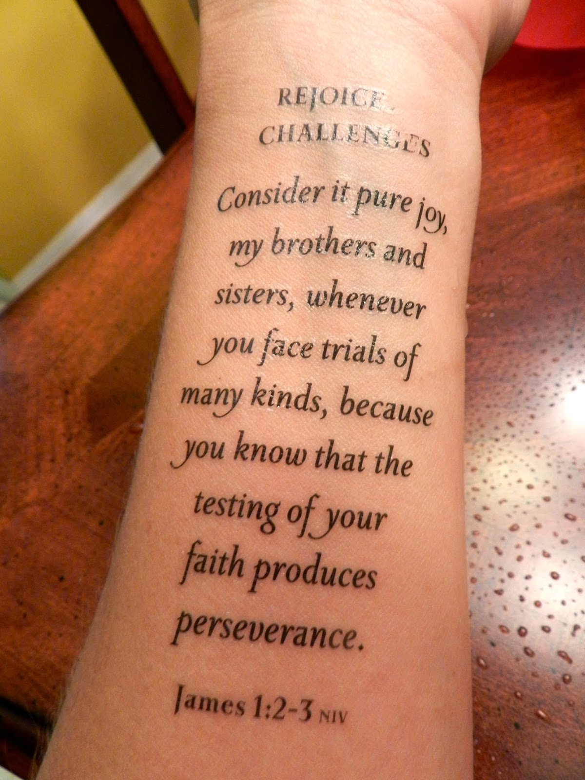 Loves Temporary Designer Scripture Tattoos Review