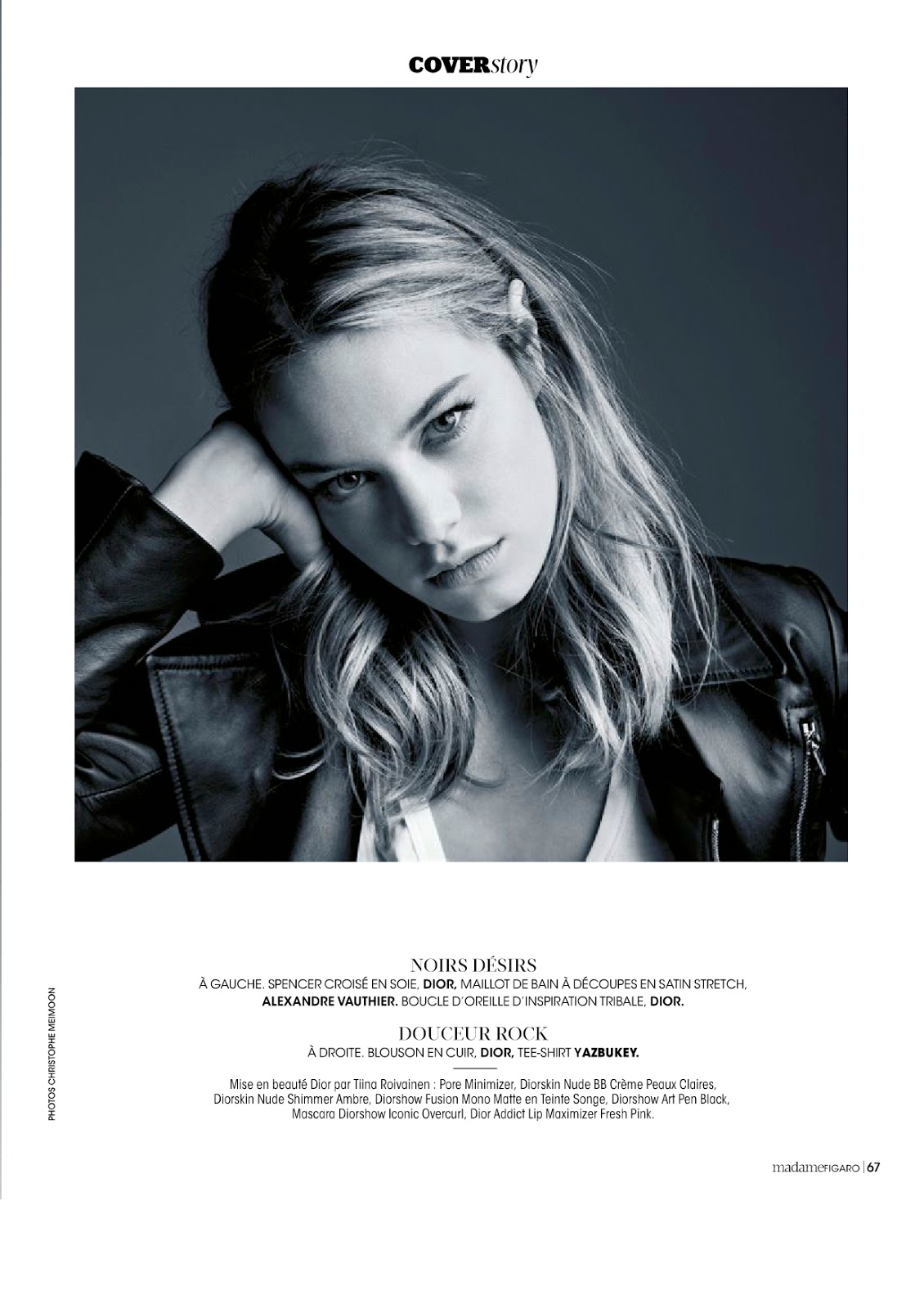 french flower: camille rowe by christophe meimoon for madame figaro