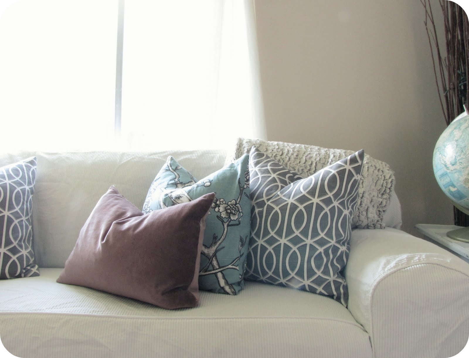 My House Of Giggles New Dwell Studio Pillows To Spruce Up The - I Paired Them With An Adorable Birdcage Pillow That I Bought From Raggygirl Vintage At The Ivory Vintage Market my house of giggles new dwell studio pillows to spruce up the - i paired them with an adorable birdcage pillow that i bought from raggygirl vintage at the ivory vintage market