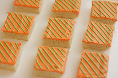 Striped Frosting Cookie Bars