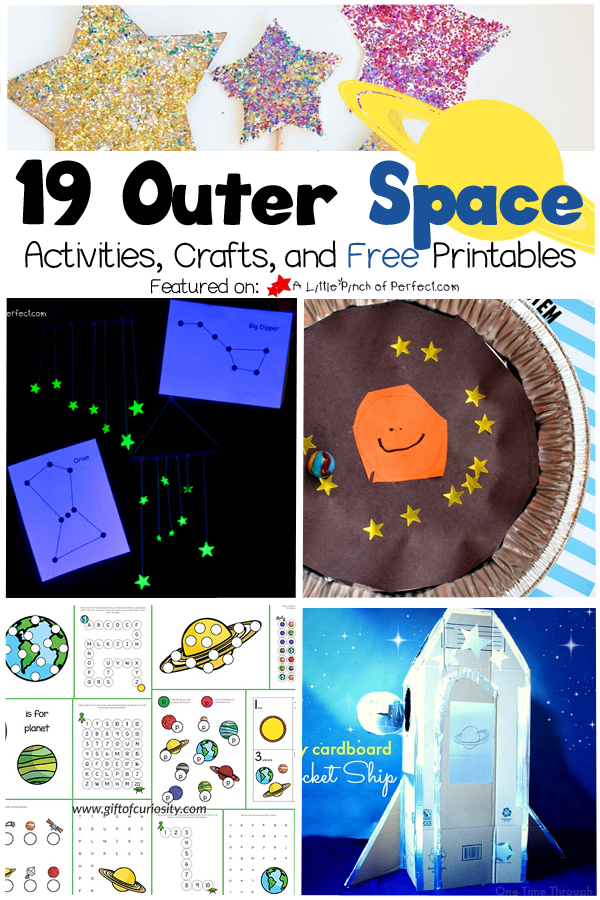 19 Exploring Outer Space Activities, Crafts, and Printables for Kids