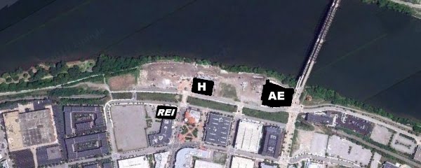 Southside Works, with notable landmarks labelled