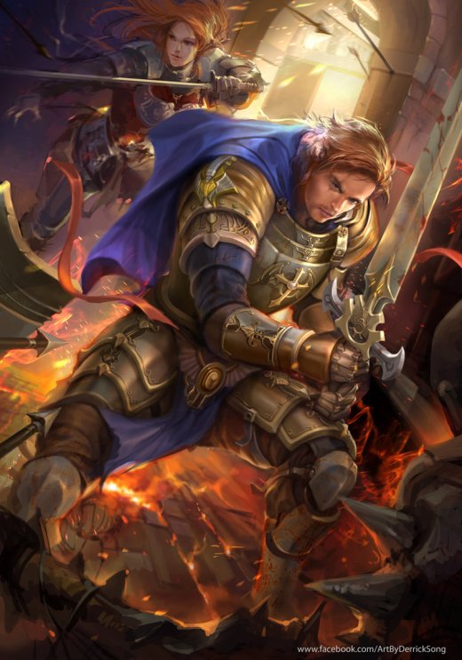 As ilustrações de fantasia de Derrick Song Song Weng Foong derricksong deviantart ilustrações fantasia games fan arts