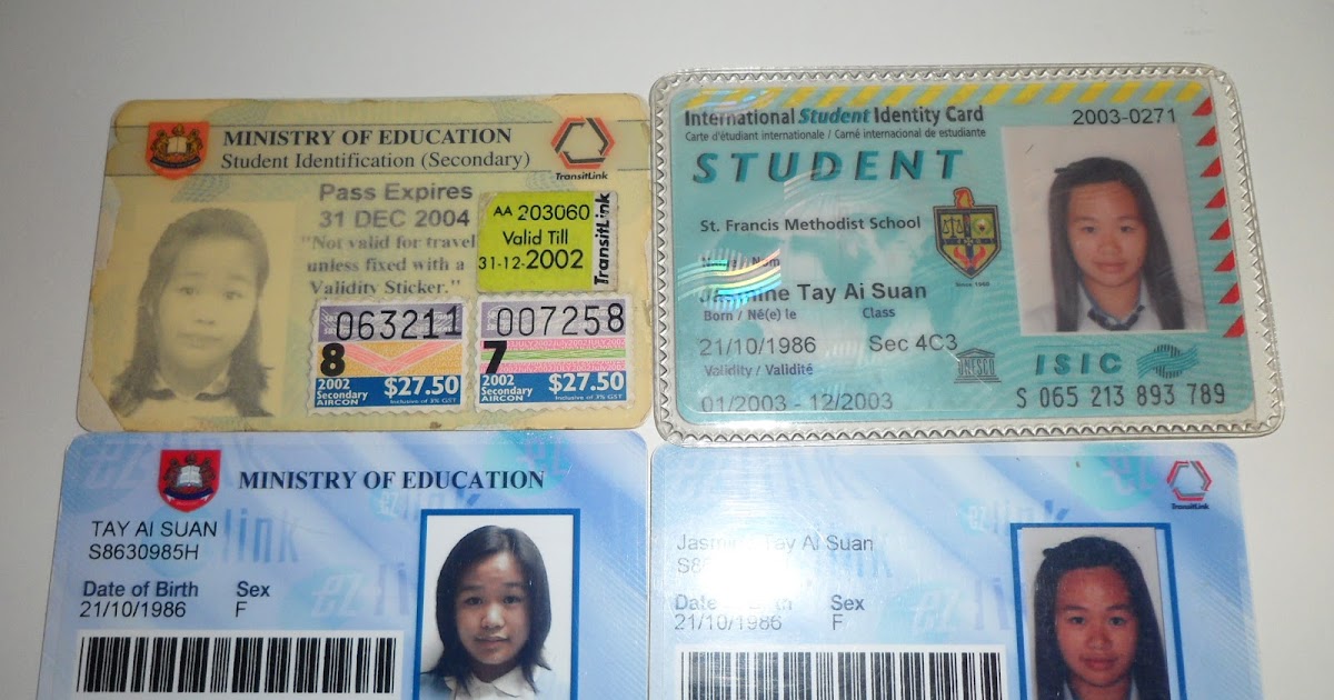 My student concession cards