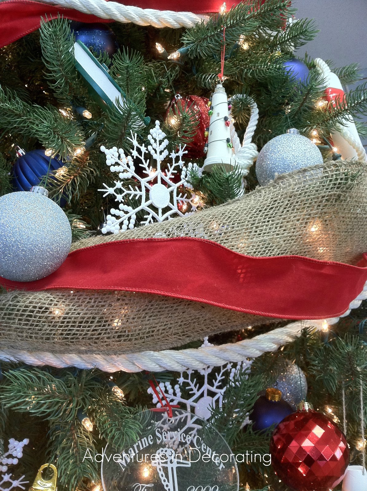 Adventures in Decorating Nautical Christmas Tree