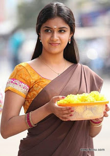 Actress keerthi suresh cute in saree images