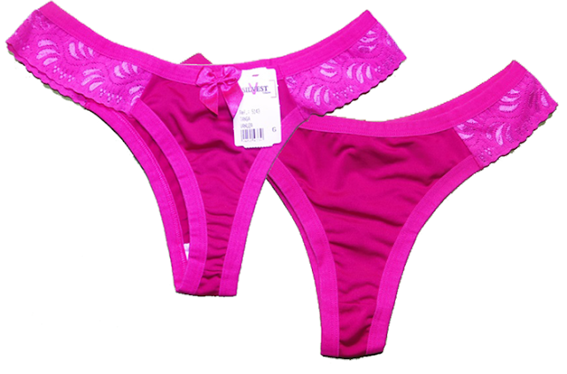 Tanga semi fio rosa