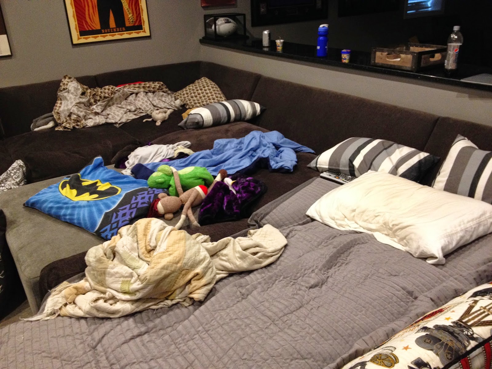 a blonde and 3 boys Summer Sleep Overs!