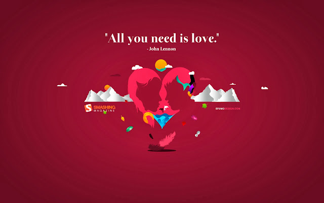 Wallpaper All You Need is Love
