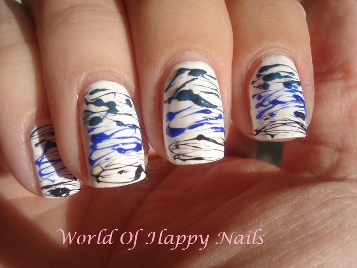 World Of Happy Nails Matching Manicures 1 Blue/White