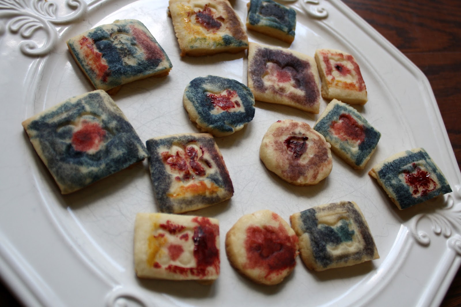 Having Fun at Home Using Rubber Stamps on Cookie Dough