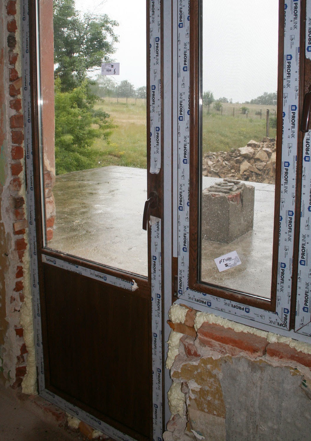 Bedroom now sealed from the outside Bedroom now sealed from the outside