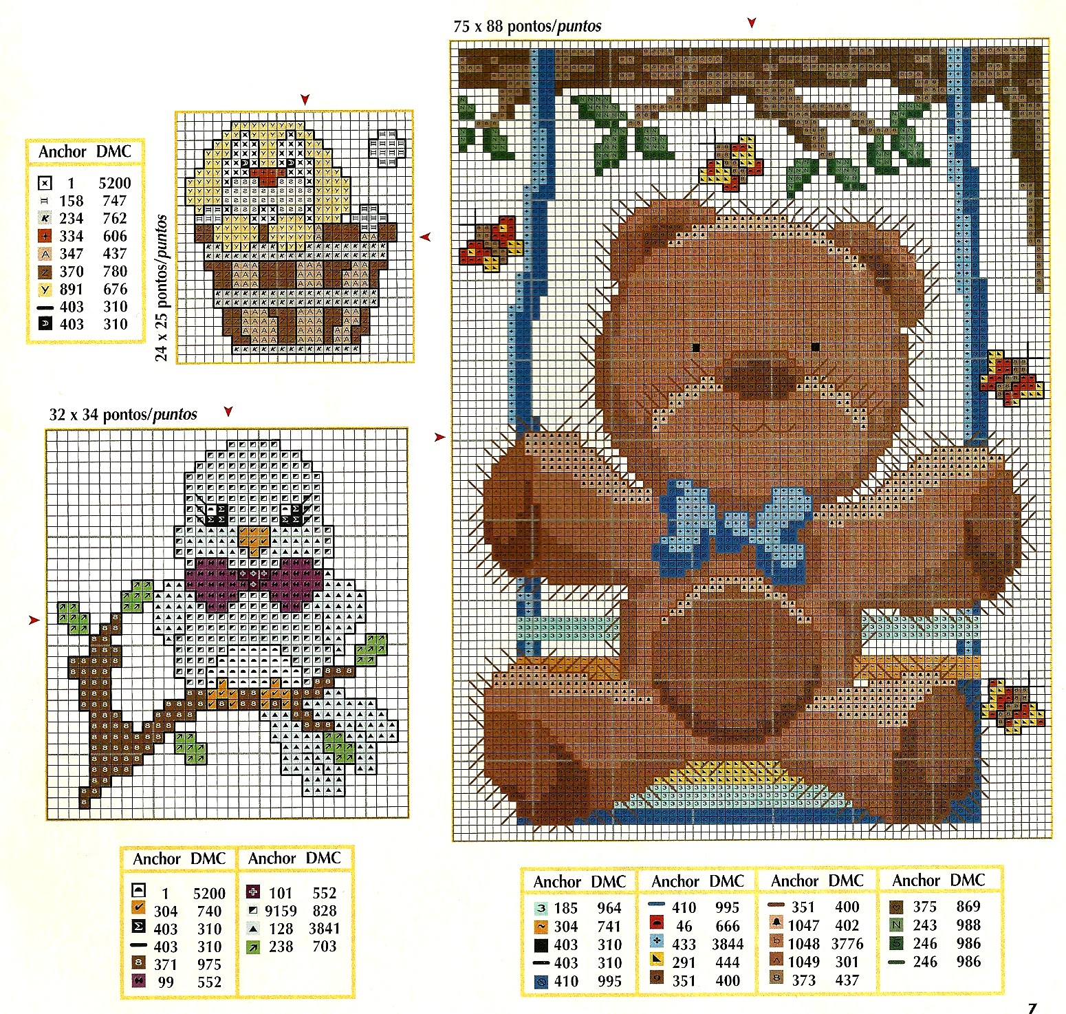 Bichinhos Em Ponto Cruz Para Bebe ♥Meus Gráficos De Ponto Cruz♥: Bichinhos em Ponto Cruz para a Crianças