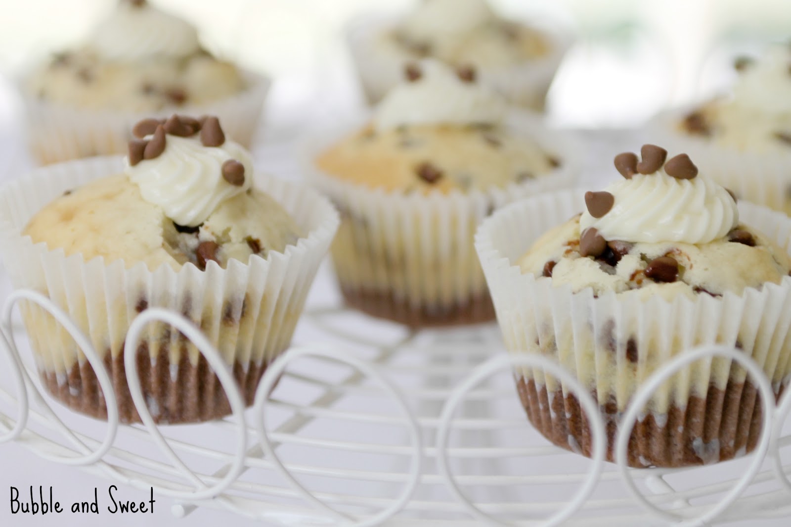 Bubble and Sweet Black Bottom Cupcakes