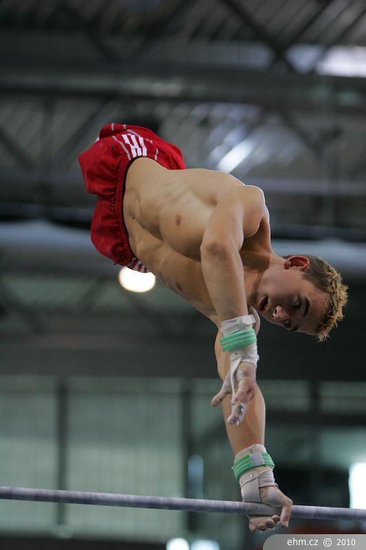 Diving nude male athletes