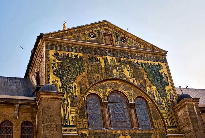 Fig. 8.- Mezquita de Damasco. Mosaico. El Paraíso. Foto M.A. Aznar.