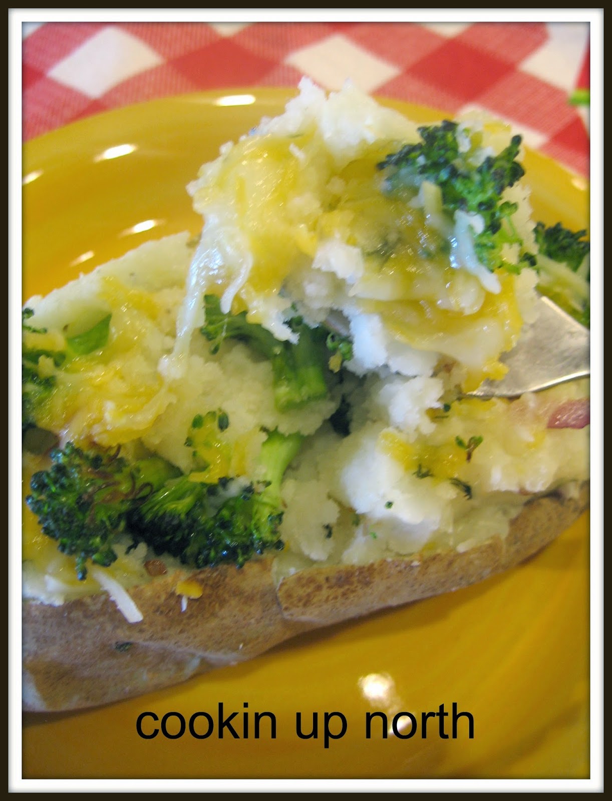 cookin' up north Broccoli Stuffed Baked Potato