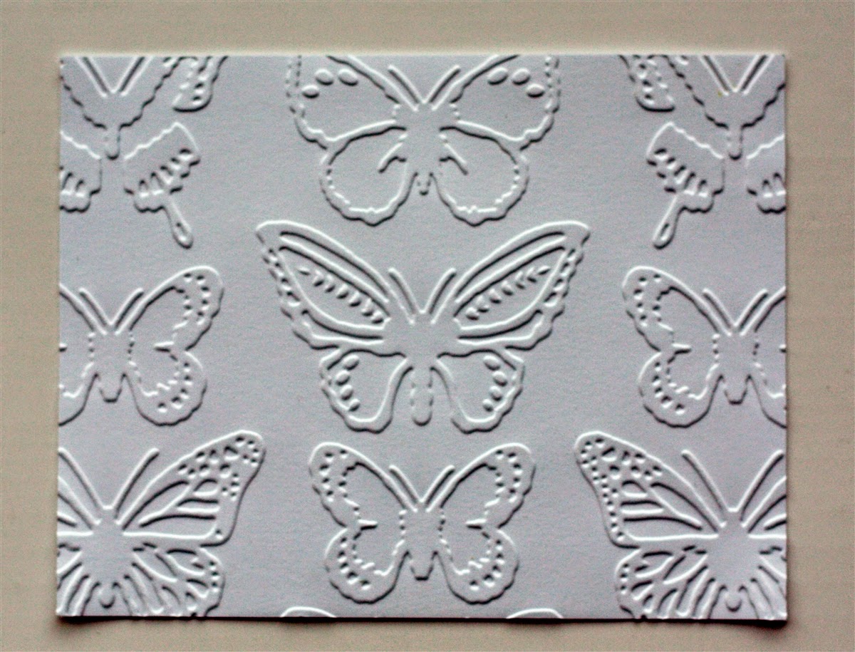Butterfly Reflections, Ink. Dry Embossing Techniques to Try!