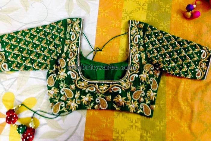 blouse sleeve work designs