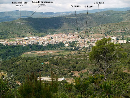 Puig-reig des del Serrat de la Cua de la Guilla Puig-reig des del Serrat de la Cua de la Guilla
