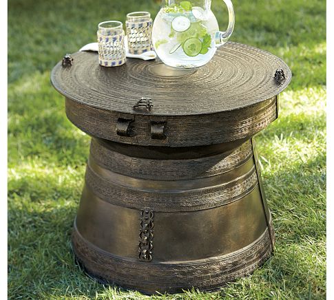 Pottery Barn Frog Rain Drum Accent Table Decor Look Alikes Pottery Barn Frog Rain Drum Accent Table