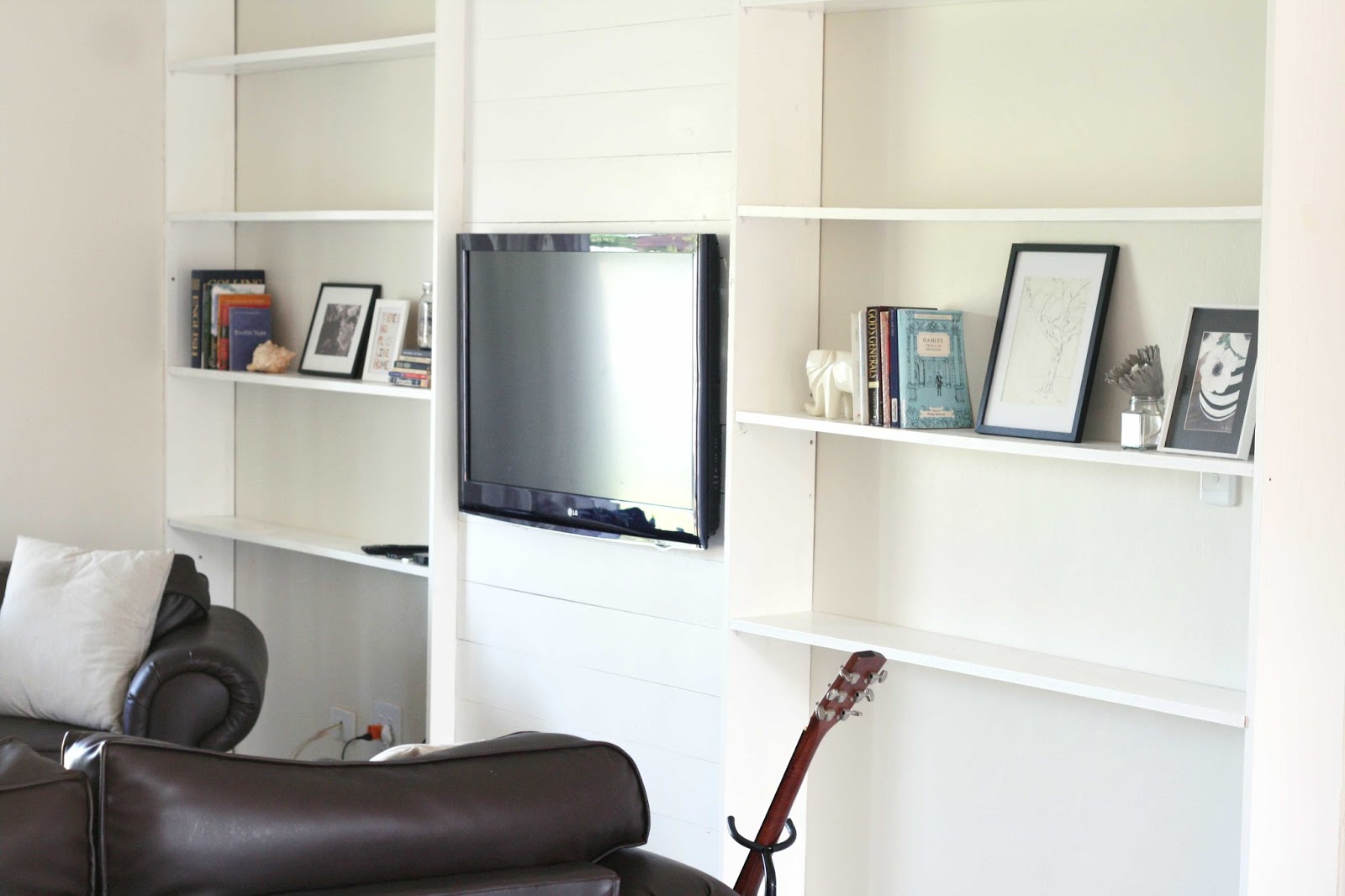 Just Four More Minutes First Look DIY Lounge Wall Unit