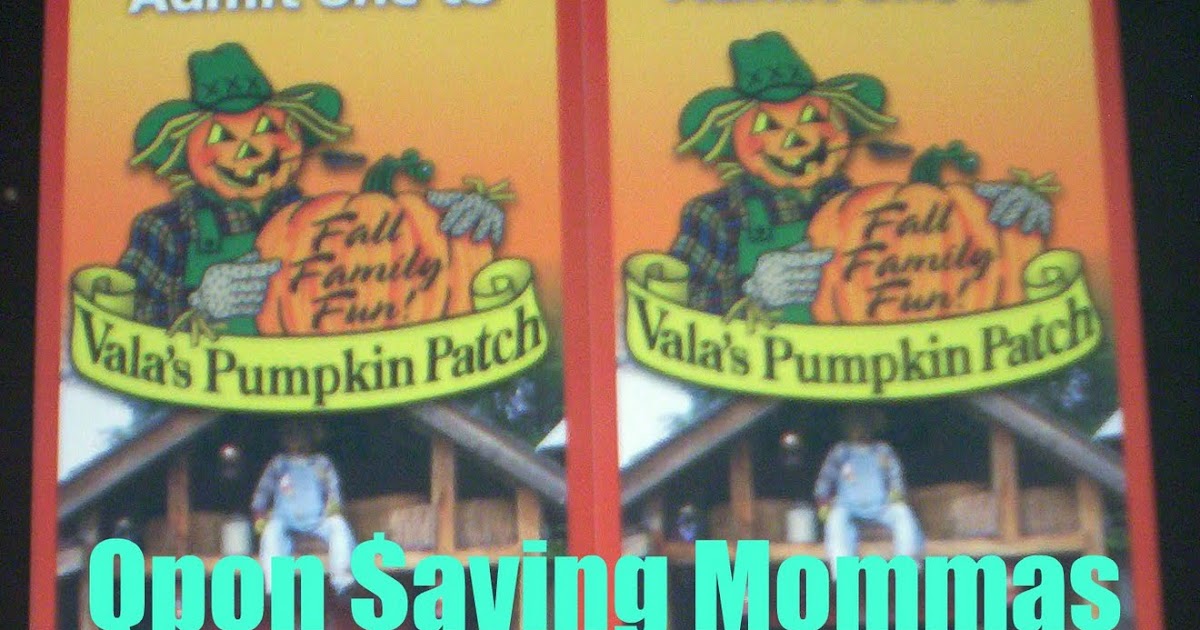 Qpon aving Mommas Giveaway 1 Set of FREE Vala's Pumpkin Patch Tickets