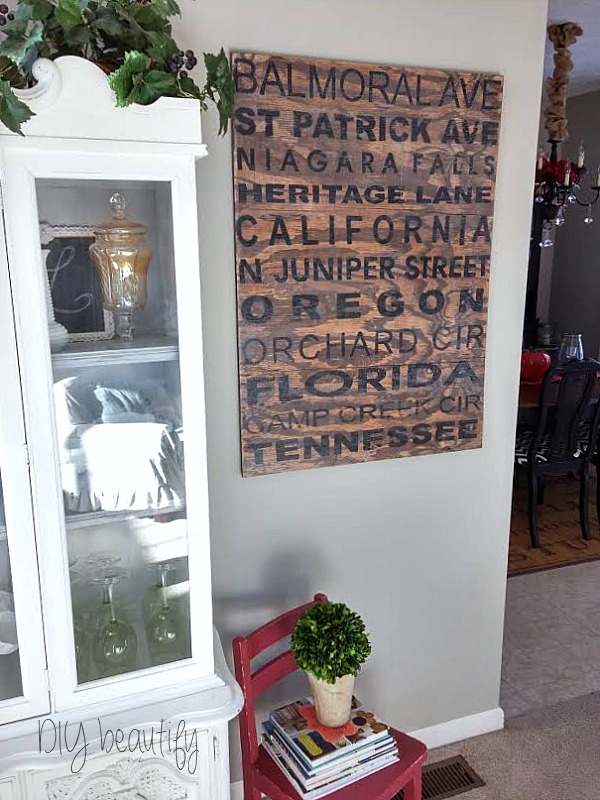 Personalized Subway Sign as Artwork DIY beautify