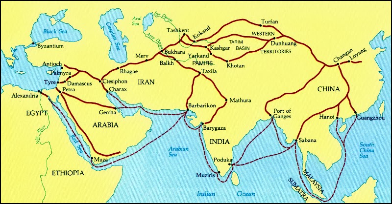 Rutas Comerciales Entre Europa Y Asia Wikipedia unblogdelahistoria.blogspot.com