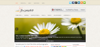 Primato Wordpress Template is a 2 Column Clean And Modern Blogger Template