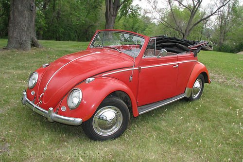 Vocho convertible modificado vocho rojo, rines deportivos, convertivle volkswagen