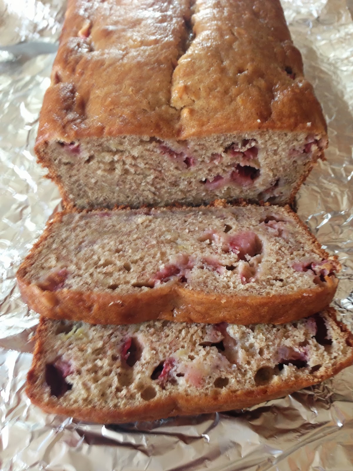 Savory Sweet and Satisfying: Strawberry Banana Bread