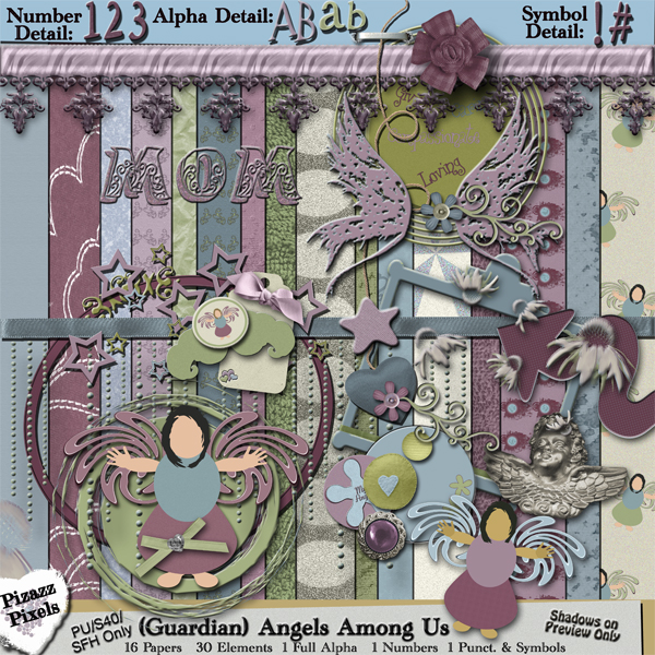Annemarie's Art/Digital Scrapbooking Newly Released Kit (Guardian