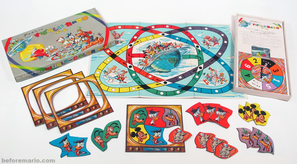 beforemario Nintendo board games part 2 Disney (early 1960s)