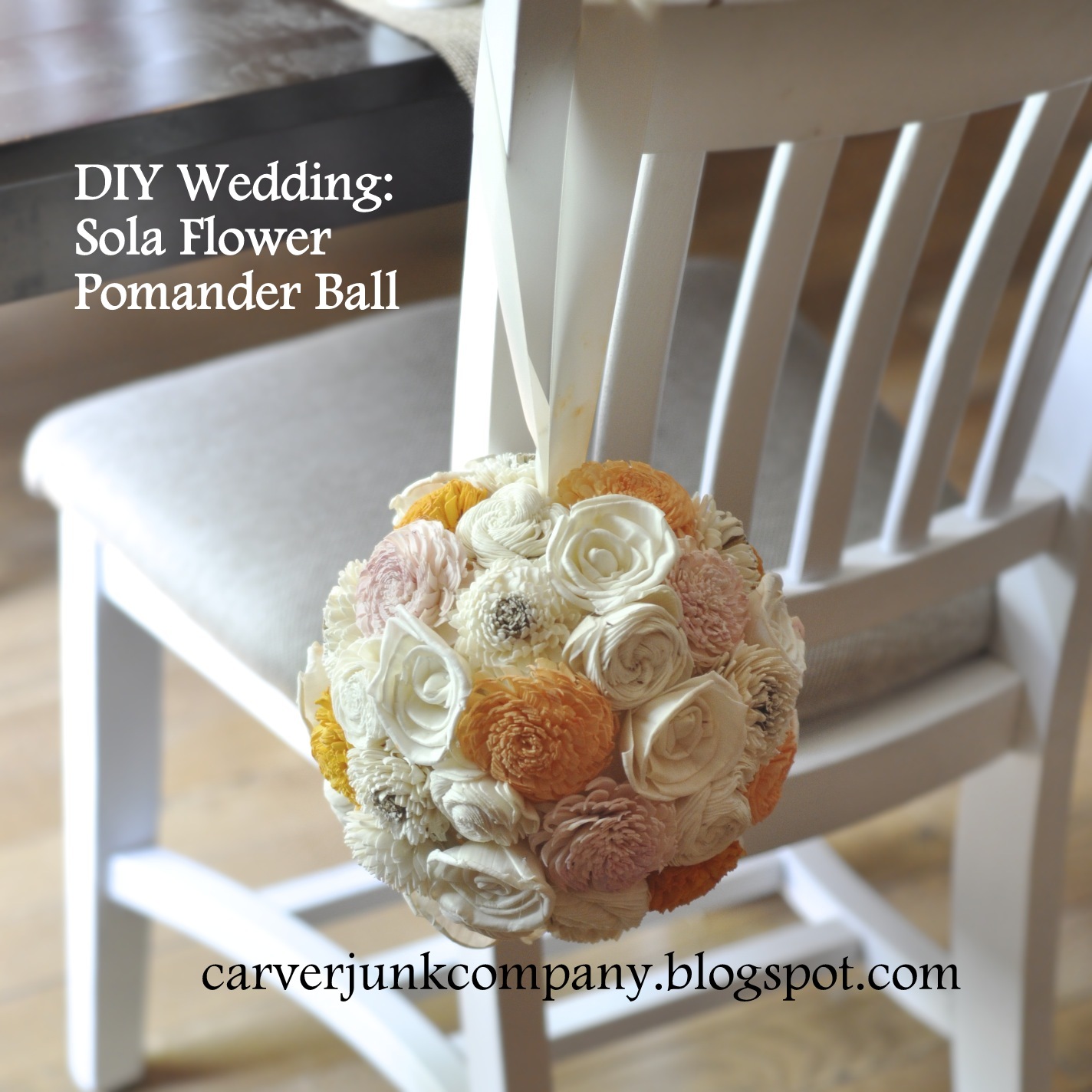 Diy Wedding Decor Sola Wood Flower Pomander Balls